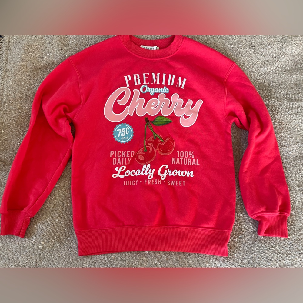 Wound Up Red Premium Cherry Sweatshirt